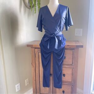 Colleen Lopez Navy Blue Jumpsuit